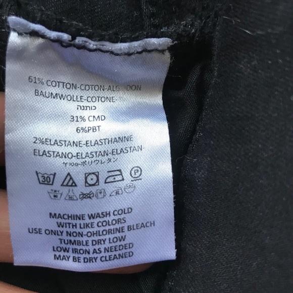 free people black distressed jeans size 26 - Picture 7 of 7